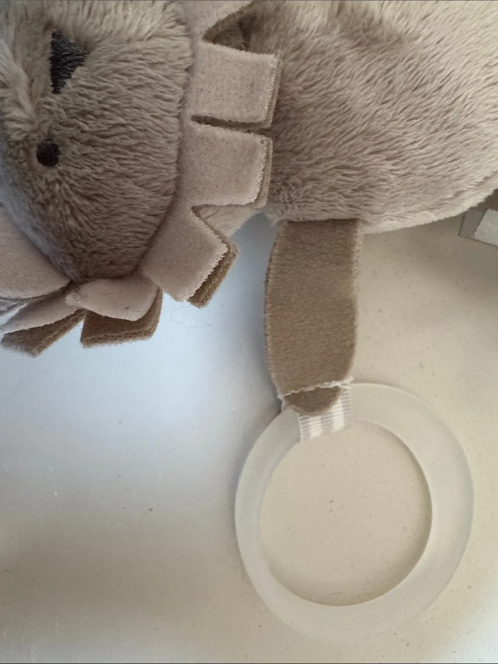Pottery Barn Kids Hanging Baby Sensory Toys in Gray and Pink